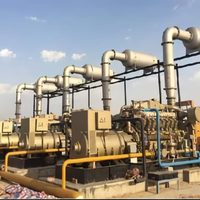 India 5×1000kW Natural Gas Gensets and 4 Sets of Compressor Sets Driven By Gas Engine