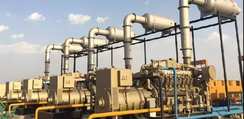India 5×1000kW Natural Gas Gensets and 4 Sets of Compressor Sets Driven By Gas Engine