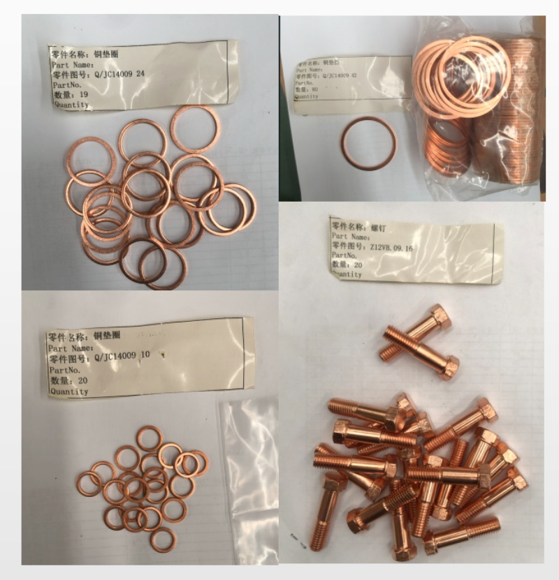 Copper Gasket Spare Part