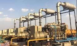 India 5×1000kW Natural Gas Gensets and 4 Sets of Compressor Sets Driven By Gas Engine